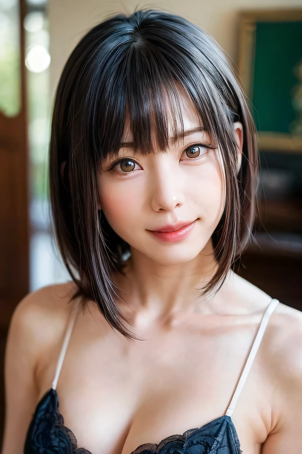 One Girl、cute, (Beautiful girl, Delicate girl:1.3), smile、blush cheeks、

break, Very fine grain definition, (Symmetrical eyes:1.3),
break, (Bedroom:1.3), (On all fours, Crawling posture:1.3), (Shooting from directly below, Downward:1.3), perfectly trimmed fingers,
break, Small breasts, Brown eyes, Parted bangs, Brown Hair,
break, (Eyes and facial details:1.0),
break, (masterpiece, highest quality, Super detailed, Detailed face, 8k)