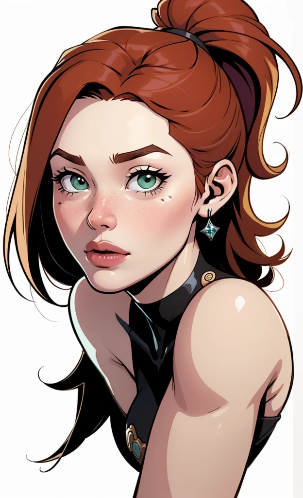 Characterstyle Cartoon style digital illustration female GTA style in cartoon style Digital art style illustration Cartoon image of a woman .Ilustra??o estilo desenho animado, estilo de arte dos desenhos animados, Ella Purnel lestilo Cartoon style digital illustration artgerm style cartoon art style, digital illustration style, design de personagens altamente detalhado, arte digital detalhada coragem, Forest fan art, Design de personagens de retrato, beautiful digital illustration, retrato de alta qualidade, Arte em quadrinhos, mulher jovem cabelo com transas lindas . Beautiful lined eyes Medium large bust and wonderful sexy clothes. image expression of sexual desire from the waist to the illustration Ella Purnellstyle Cartoon style digital illustration artgermstyle style Cartoon style digital illustration GTA style