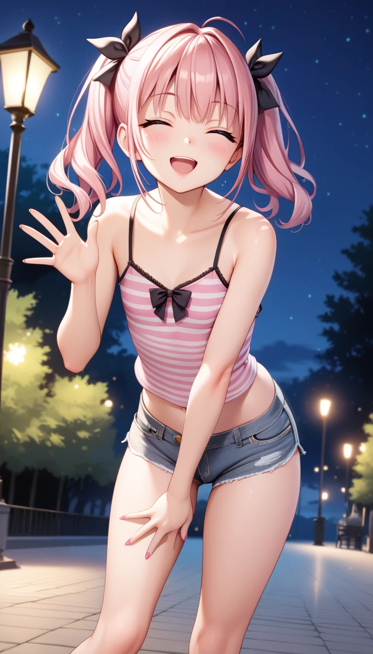 1girl in、AS-Adult、Underwear、Cute underwear、A pink-haired、