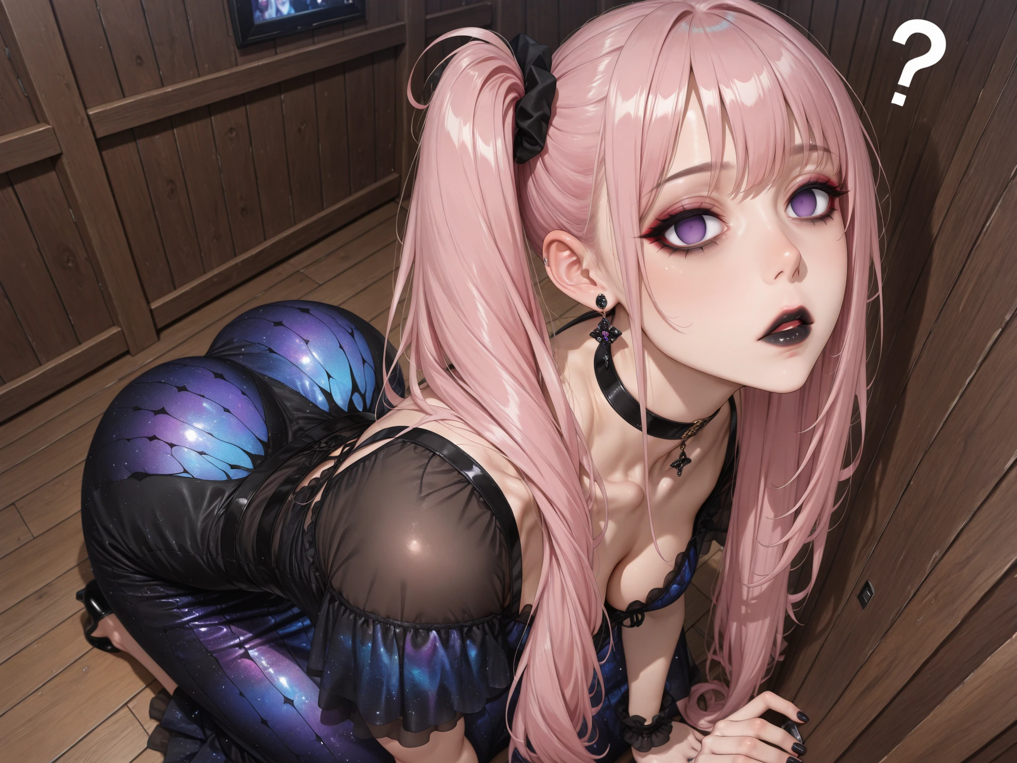 Women,wearing sexy tanktop tight,Bent over in bed , purple hair, ponytail, love pupils,big breast,sweating,dripping with semen,Spread your legs,Lactation,deepthroat,sex toys,Condom Tied to the thighs, the sex organ is in the vagina, making the costume tighter,Make a Cum flows out of her vagina,Coat with lubricating fluid,Make next to it some condoms full of lubricating fluid,How hard is it to make her orgasm?,Even more hardcore,Image of a tentacle entering her vaginal opening,Make the tentacles go into the mouth,Make the tentacles bind to his body,Make the neck tied with tentacles, make the tentacles touch the vagina,Make the tentacles want to fuck him more,Make the tentacles even more aroused,deepthroat,detailed image, detailing face,Impregnation, blowjob, X-ray,Cum in pussy,cum in all body,Dripping sweat, dripping with semen