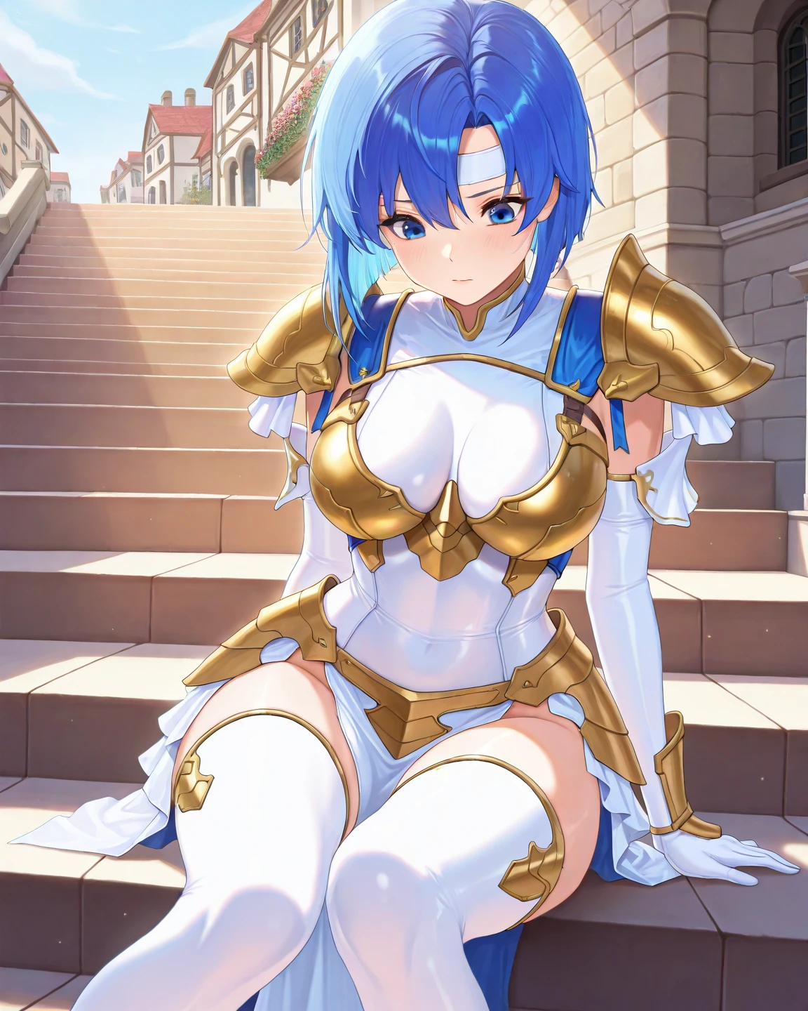 18-year-old,high school girl,armored dress,Beautifully detailed face and eyes, Intricate details, whole body,shiny navy hair, short hair, Parted bangs, Yellow Eyes, Large Breasts,Penetration Sex,Creampie Sex,whole bodyCovered in semen,Covered in semen,Massive ,Milky White,Climax,連続Climax,Shake your body,hazy consciousness,Pant voice,Whoops,Sex that gets messed up,Lift your hips,defeat,defeatレイプ