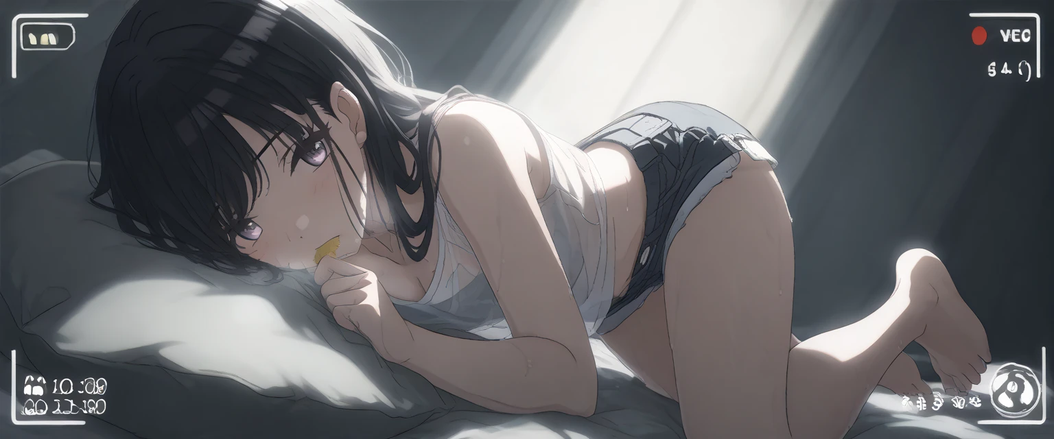 sauce_anime, ambient light,
1 girl , tall girl, arutoria pendoragon ,saber,, straight hair ,(long hair), black hair, blue eyes, closed half eyes, hair between eyes, perfect eyes ,wince ,frown, Perfect face, expressive eyes,
(show off breast), (undress open black dress shirt),navel, detailed white lace bra, white lace panties, wet body,
realistic University, (missionary position),virginal sex, yuri, lesbian sex, blush, (steam),
cowboy shot, looking at viewer, solo, dutch angle, small breast, pussy juice, open mouth, saliva , screaming,