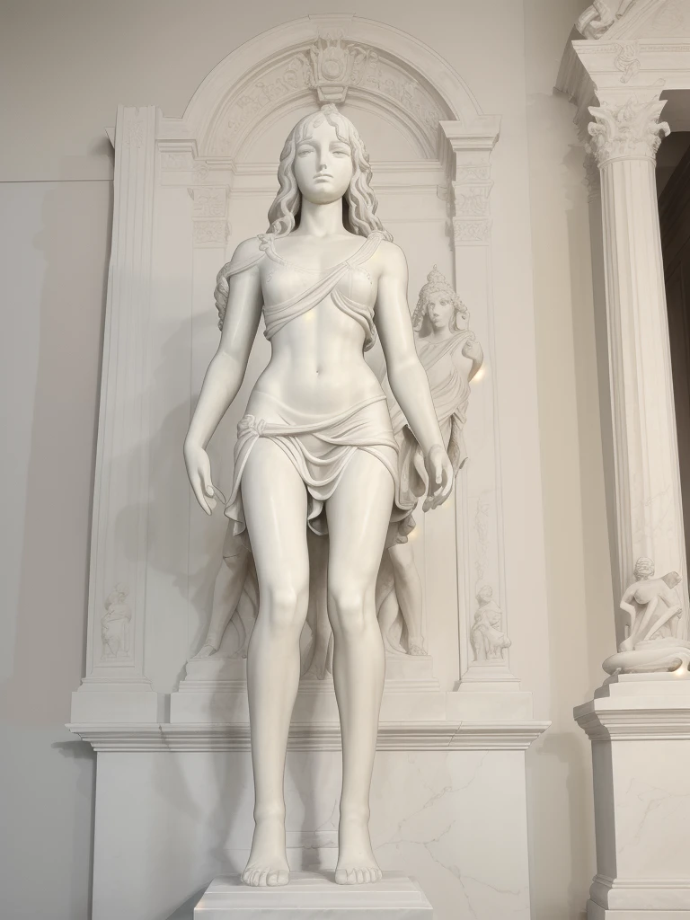 full body stoic greek, bille, estatua, realista 