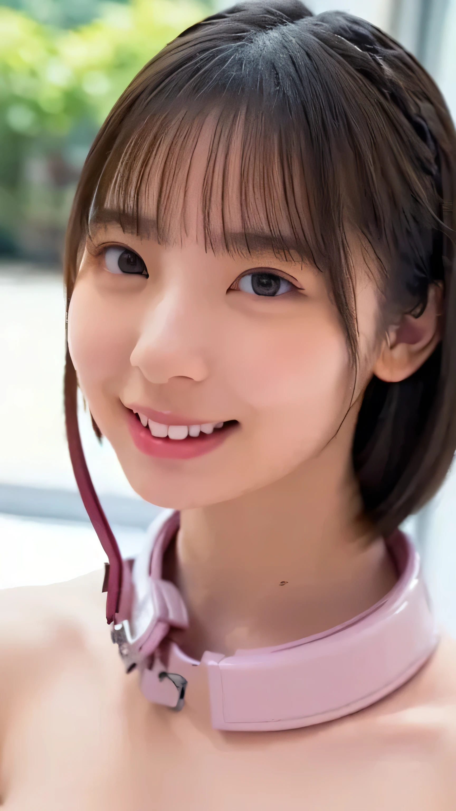 (((big blalk collar, leash))),(((naked)))nsfw,masterpiece,(masterpiece, top quality, 1girl), (extreme close-up:1.3, perspective), (beautiful hair:1.2, ), (Wacky Hairstyle:1.2), (I'm wearing a collar, sunlight shining on cheeks), ( Kind and gentle smile , stares at viewers), (highly detailed animated face, sparkling eyes)(big )
naked