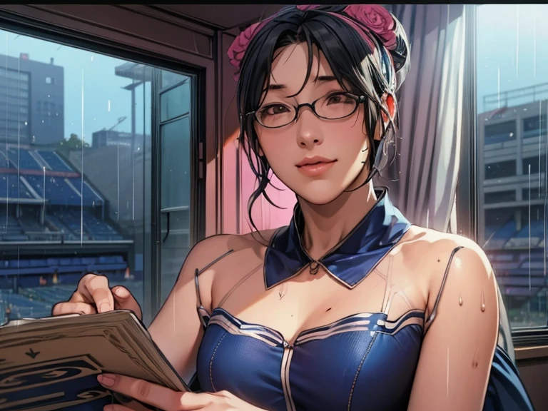 NSFW:2.0,masterpiece, 最high quality, high quality, High resolution, high quality texture, high quality shadows, High resolution, Beautiful details, Detailed CG, Detailed Texture, Realistic representation of face, Realistic, colorful, delicate, Cinematic Light, Side light, Lens flare, Ray Tracing, sharp concentrated, (1 Girl,concentrated:1.3), ( Intricate details, compensate, PureErosFaceV1:0.5), (細部まで美しいdelicateな顔, 緻密で美しいdelicateな瞳, Perfect Facial Proportions, Dense skin, Optimal ratio of four fingers to one thumb, Arms under chest, medium breasts, Wide Hips, Smooth upper abdomen, Tilt,in Japan ,middle hair ,wavy hair , Without hands, 30 years old,Brown eyes,Glasses,night,Hot spring inn,futon,tatami,Yukata,adultery,house wife, orgasm face,curvy,supright straddle, bich, sweat,missionary, 1boy, penis, lying, vaginal, pov, spread legs, sex, nsfw