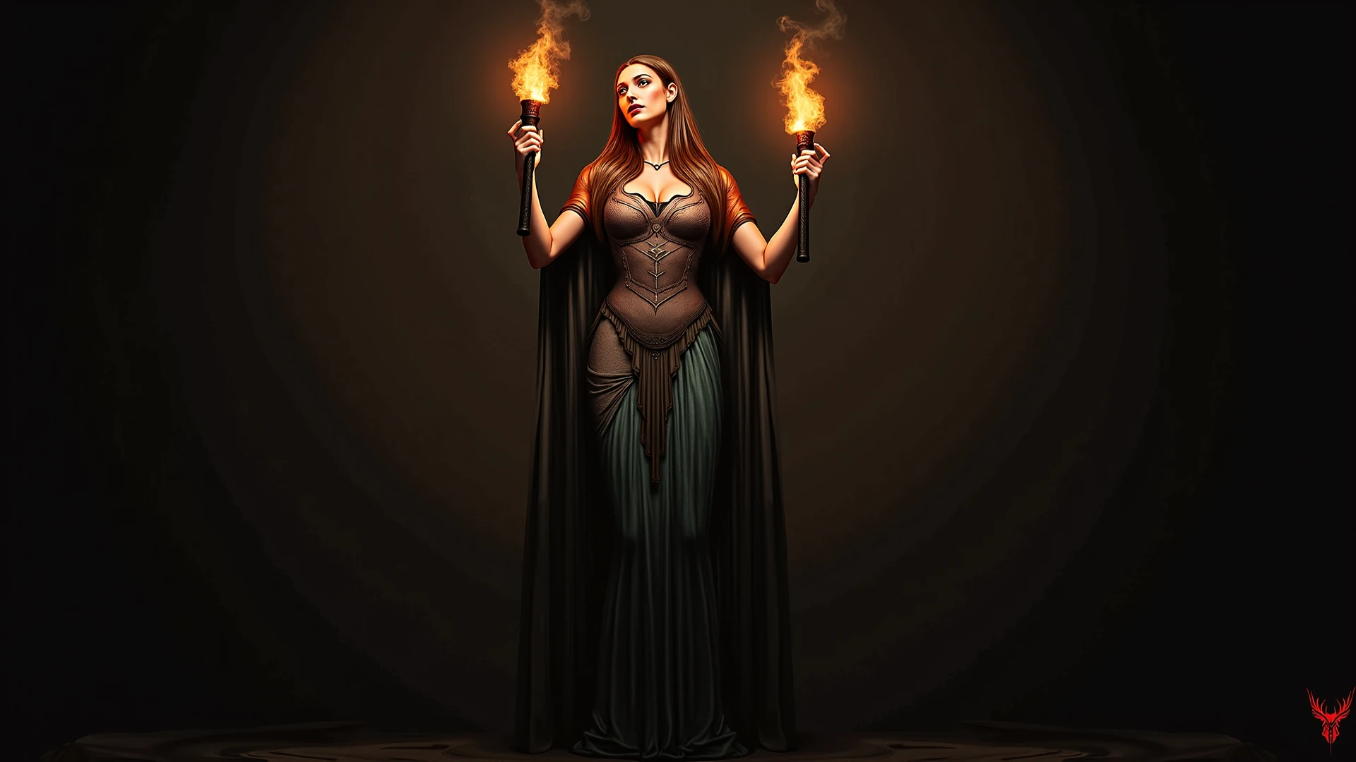 [The oracle of Delphe ,s]art deco - middle aged augmented buxom pale white woman in glossy iridescent outfit, She appears to be lite up from with.full body, G-cups , cover, hyperdetailed painting, luminism, dim lighting, complex, 4k resolution concept art portrait by Greg Rutkowski, Artgerm, WLOP, Alphonse Mucha, little fusion pojatti realistic gothic evil, fractal isometrics details fire lighting : a stunning realistic photograph 30 years , redhead, icelandic goddess beautiful awesome with big white skulls , 3d render, octane render, intricately detailed, , cinematic, trending on artstation | Isometric | Centered hipereallistic cover photo awesome full color, hand drawn, dark, gritty, realistic mucha, klimt, erte .12k, intricate. hit definition , cinematic,, mix of bold dark lines and loose lines, bold lines, on , full body with black glossy velvet dress, humanoid, Full body. H.R> Giger art, sweeping flowing contours.
