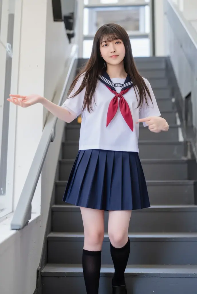 Japanese,cute,high school girl,uniform,mini skirt