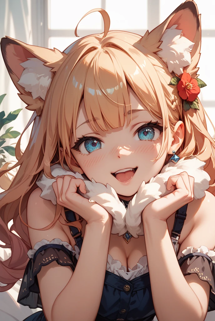 (White bloomers) 、Open legs、1girl in, The human, hugetits, (​masterpiece, beste-Qualit), beautiful-detailed eyes, Eyes roll, put out the tongue, put out the tongue、Crazy, open open mouth, shout out, Ahegao, Heavy breathing, red blush, perspiring, Lexia Von Alceria