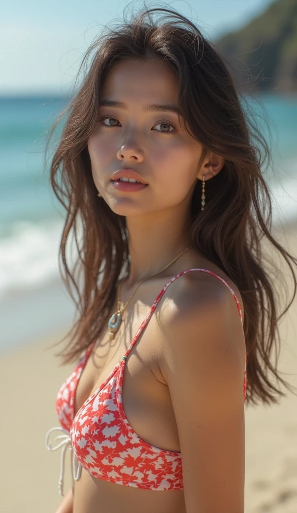 stunning intricate color close up portrait of (sks woman:1) , Grace Park, wearing black bikini, beautiful face, orgasm face, moaning, sweating, beads of sweat, wet, high resolution, high quality, extreme detail, epic character composition, sharp focus, natural lighting, subsurface scattering, f2, 35mm, film grain, , by Dominique Issermann,