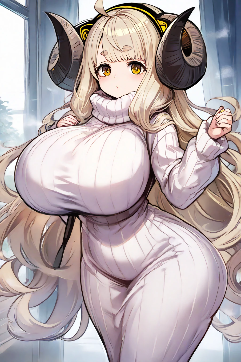 ((ultra quality)), ((masterpiece)), ((Angelic beauty woman)), ((long white curly hair)), ((White hair)), ((fluffy white hair)), ((curly hair)),  (beautiful face), (beautiful thick lips), Enchanting ((Calm facial expression)), looks at the camera with a slight smile, (White skin color), (White skin), glow on the body, ((detailed eyes)), ((Brown Bear Costume)), ((animatronic)), ((violet eyes)), (juicy female lips), (dark eyeliner), (beautiful female hands), ((thick body)), ideal female body, ((teddy bear)), beautiful waist, beautiful big hips, big breasts, thick thighs, ((threatening and beautiful)) (), ((depth of field)), ((high quality clear image)), (delete details), ((High detail)), ((clear focus))