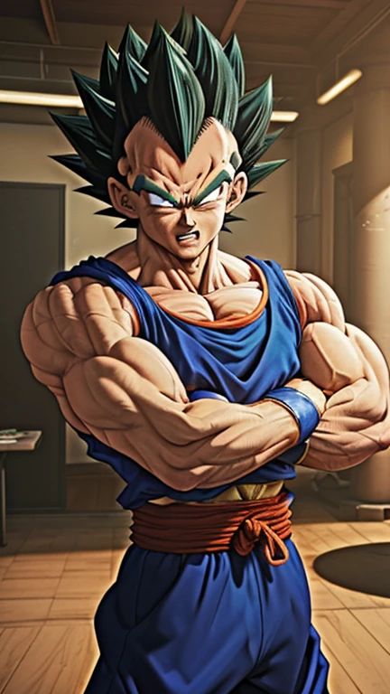 45 yers old,Vegeta,Shirtless,Tong,Bulge,onbed,exaggerated poses,black long socks,Thin,musculature,lbeard,fortitude,artwork of a,tmasterpiece,k hd,an look of enjoyment,Pink lace tong,Kneeling and begging for mercy