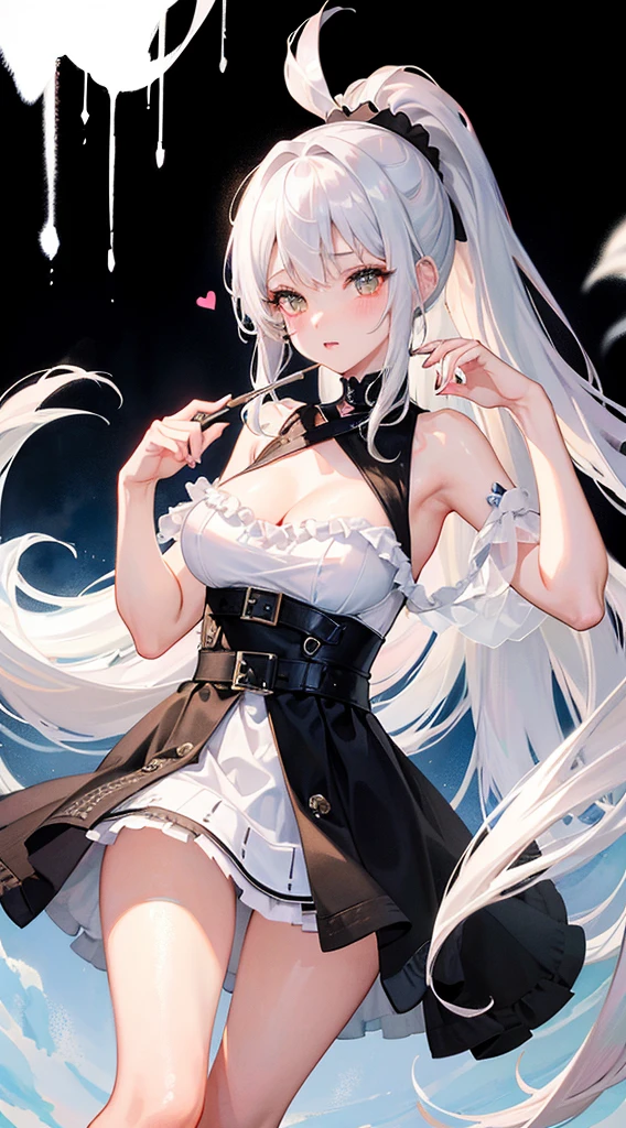 Silver Hair Magical girl Tattered