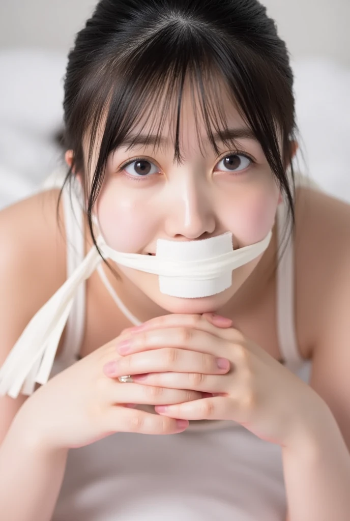 (Highest quality、Tabletop、、Best image quality、Award-winning works)、Extremely cute and lewd high school girl、White polyester collared shirt ripped because her breasts were too big、Short sleeve:1.4)、(Navy Pleated Skirt:1.1)、Girl portrait photography、Glowing Skin、Brown Hair、Are standing、Look at the audience with a big smile on your face、Sculpture Pose、(Cafe Background:1.45)、(Very obscene and huge breasts bigger than her face:1.85)、Accentuate your body lines:1.1)、Very large red ribbon tie、Very long hair:1.75、A begging expression for someone to hold her