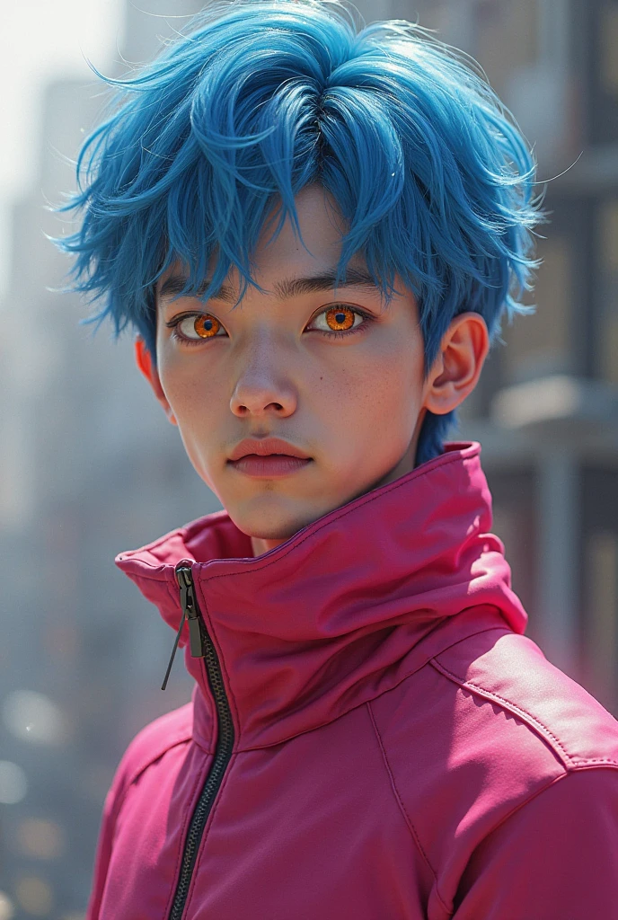 A boy with two colored eyes and two colored hair takes off his demon mask. Cool anime pictures It is the work of very little AI at best.