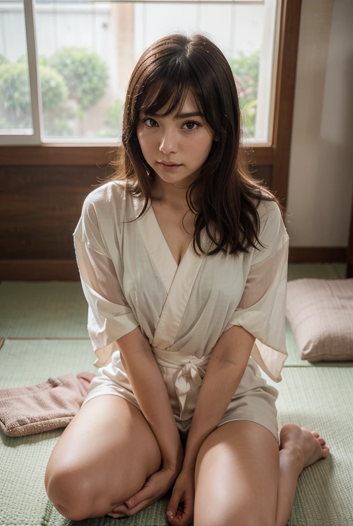 (In 8K,highest quality,masterpiece),(Realistic,RAW Photos,Super Fine Clear),Realistic Light,Detailed skin,Beautiful Japanese Women,((30-year-old woman,))、,(Long skirt)、Panty shot,Purple sexy panties、kneeling to spread legs,Thin legs、fine grain,Detailed fingers、thin、Sexual,Ecstasy expression,In a stylish bedroom、a place where there are no people,Ecstasy,era of asian eyes