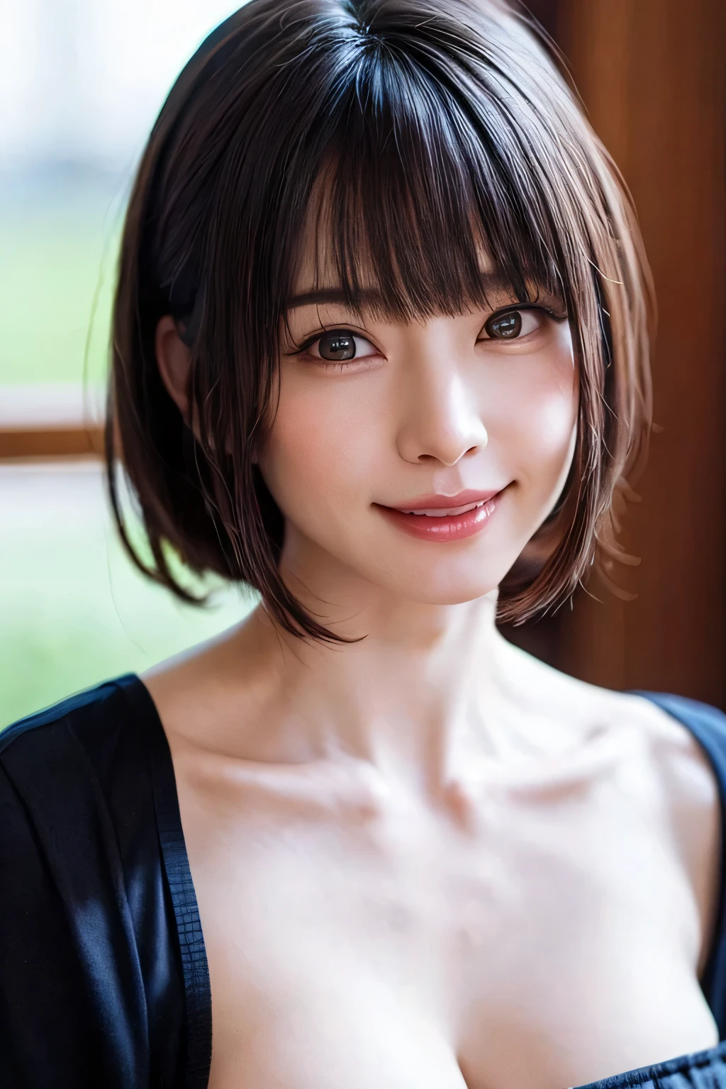 (software:1.8、Masterpiece, highest quality),1 girl, alone, hyper Realistic, Realistic,Realistic, Looking at the audience, Light brown eyes:1.4,Brunette Short Bob Hair with highly detailed shiny hair, Brightly colored winter clothes, Lepangas:1.4), Outdoor, Mouth closed, Upper Body、big chest eye、eyelash、{Hugeな|big chest|Hugeなな|Mega} whole :2, chestの谷間:2、(((big chest eye、Short Bob Hair:1.8、Looking at the audience、She is very beautiful and cute、Show me your ears、Long neck、smile、Close your mouth and smile、Bangs and beautiful teeth)))、Ideal body type、(Norway covered in snow in winter)、美しいLong neck:1.4、(({Huge|big|Hugeな|Mega} chest, chestの谷間:2、Upper Bodyは何も身に付けていない:2、moderate lighting、Off the shoulder))、(((Portraiture:2)))、Perfect Anatomy