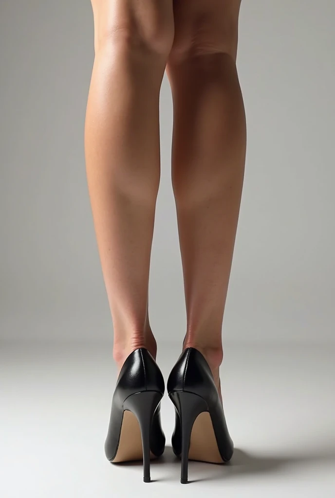 The world of the abnormal fetish of trampling on animals. A woman's beautiful legs in high heels fondle a puppy curled up on the floor.