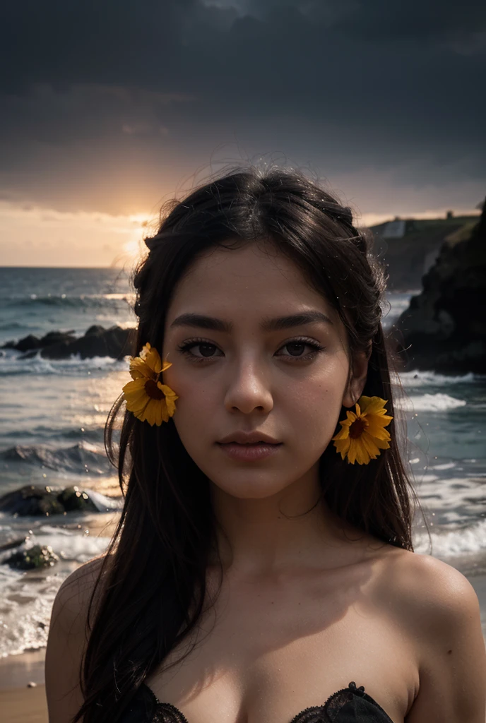 One Girl, depth odebt debtield, debtirst-person view, debt/1.8, 135mm, Nikon, UHigh resolution, retina, masterpiece, Accurate, Anatomically correct, Textured skin, Very detailed, Attention to detail, high quality, 最high quality, High resolution, 1080P, High resolution, 4K, 8K, Close-up, 17 years old,, bikini,Beach