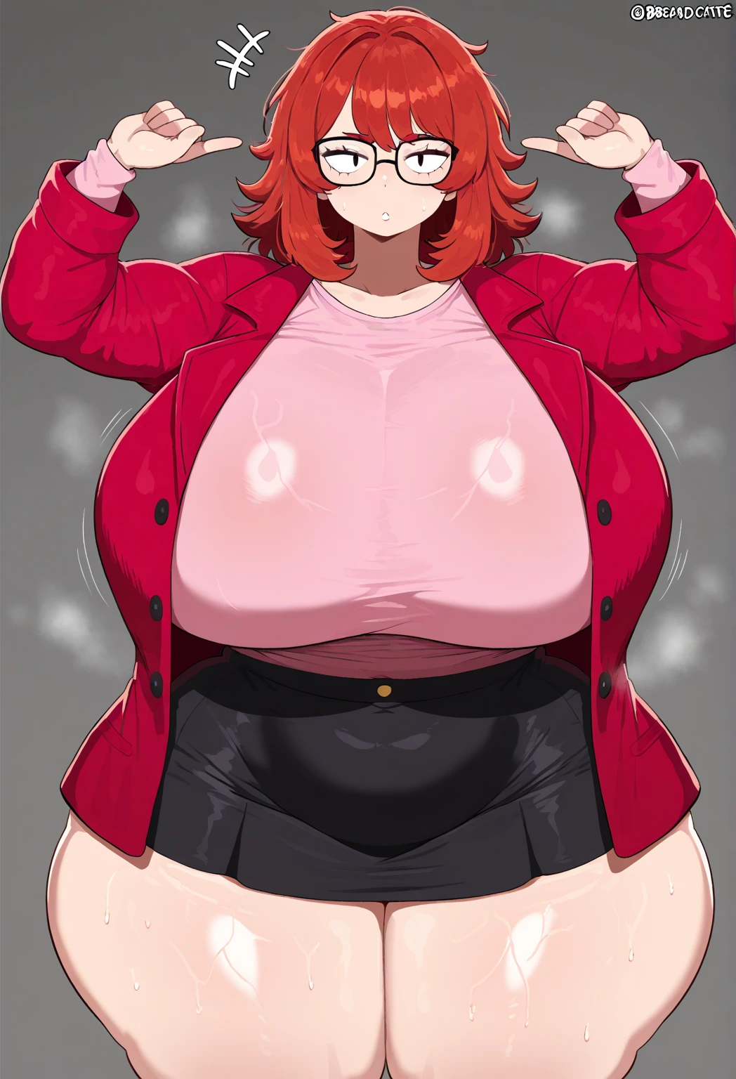 exposed naked A sophisticated beauty with big breasts, glasses, updo, female detective, bare breasts, volleyball player, beautiful mom, big breasts お尻太ももグラマラスボディ巨大Nipples家政婦 おまんこ特大Nipples、Nipples、Areola with lumps and wrinkles、巨大Nipplesが勃起したスーパーサイズの巨乳 The whole body is thick、Abdominal muscles naked、Photorealistic、Especially the skin on the chest is more realistic. pubic hair Armpit Hair Lewd lips Big pussy Sailor Mars