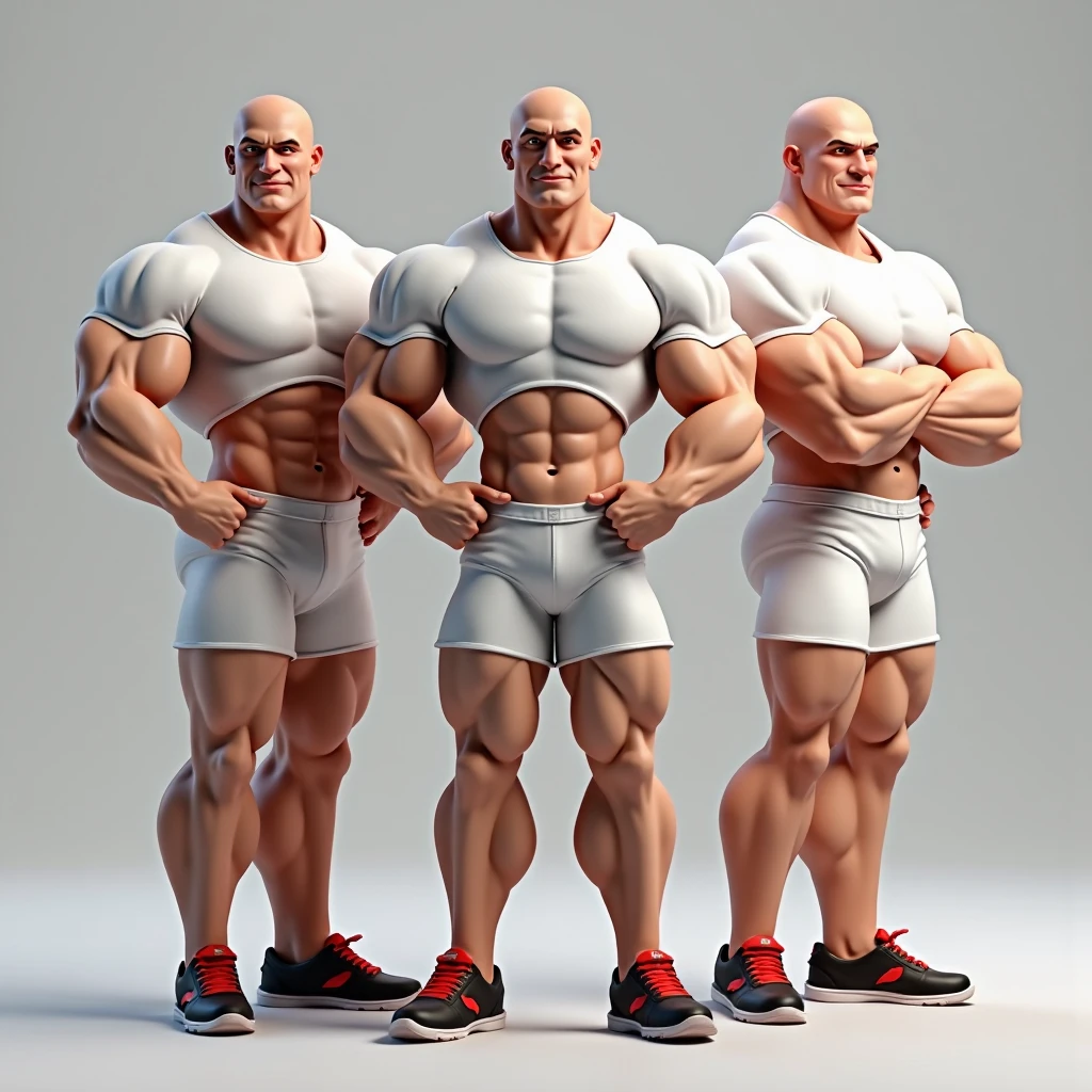 Anime, High quality full body image of Trunks as a bodybuilder in a tight thong, ohne Schuhe, Feet, bare Feet, massive muscular body, huge muscular shoulders, Massive big biceps, Venen im Bizeps, Muskelbeine, massive muscular abs, Bizepsflex. posierend, er schwitzt, very muscular, The toned body shines in the spotlight, he stands on a stage and presents his body, a lot of muscular, Most muscular Pose