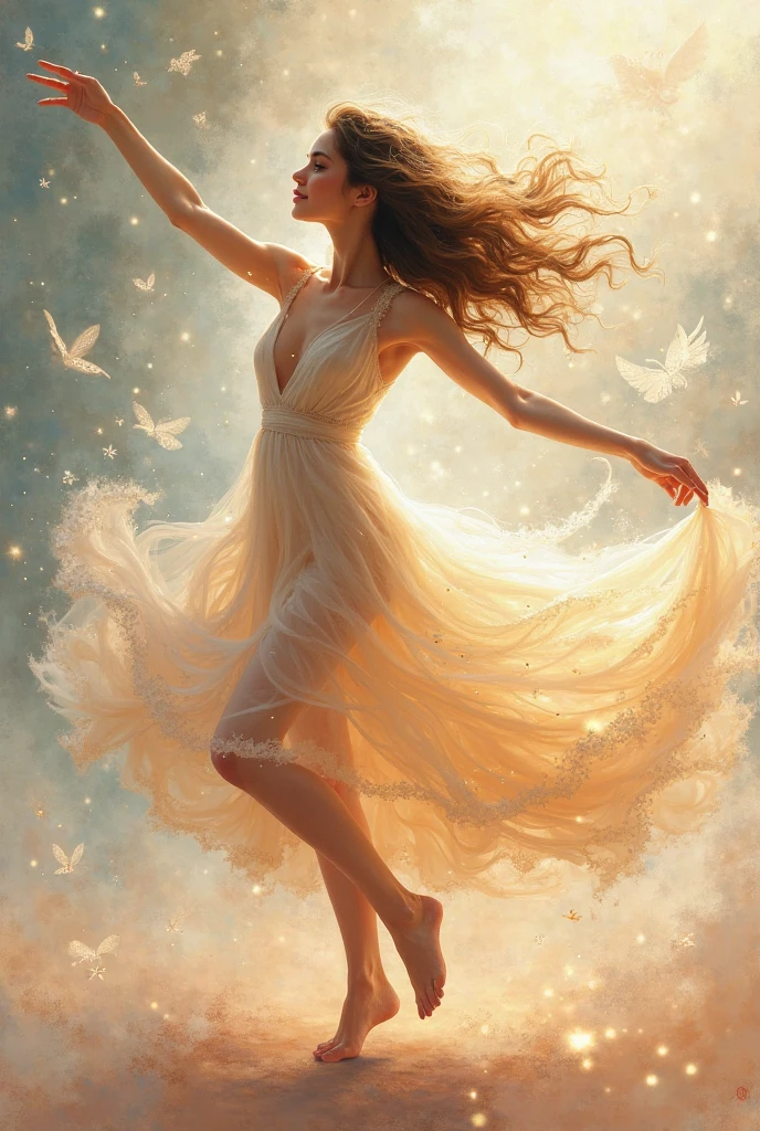 pirouette in an ever-changing dance, their trails painting luminous strokes across a canvas of eternal night, background