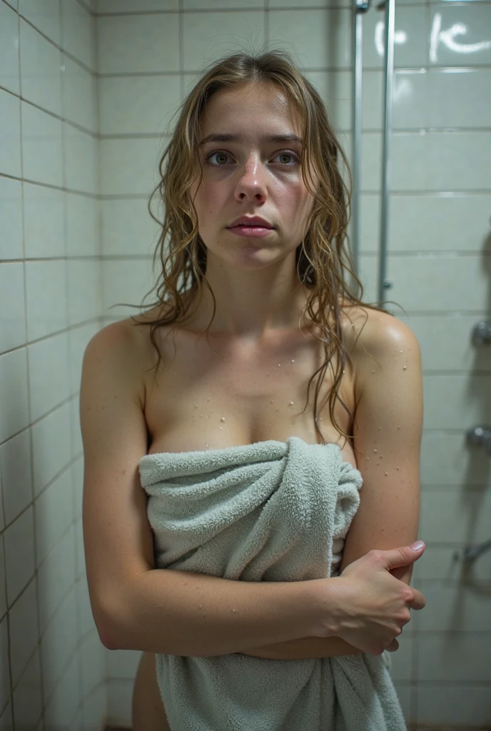 (best quality, highres), (70s setting), side view, [fetishistic session], (realistic), [dirty bath], mature woman, (sitting deep inside bath in muddy substance), detailed face features, soaking wet jeans, dirty touches, masturbation, expression of despair and gloomy ecstasy,tight blouses, vintage atmosphere, retro, vibrant colors, copper-red-haired, freckles,