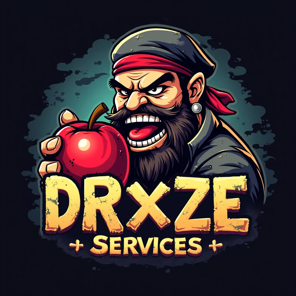a logo for an esport gaming team.the team players names are based on drugs,weed and alcohol adddiction.the logo should contains the elements like cigratte, cigar, alcohol etc.the logo should be very aggressive containing blood .