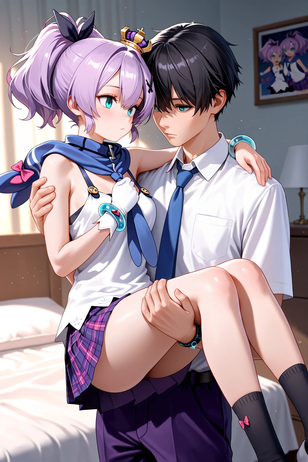 1boy and 1girl, (A boy and a girl fought and the girl won)、 Boy ejaculating from penis、cumshot, ((Boy ejaculating after being kicked by a girl))、(High kick girl)、The girl has a winning smile with leg up、high kick、((The boy is falling under the girl))、((Only the boys lower body is shown.))、