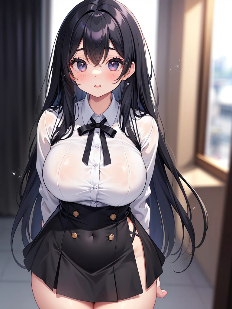 schoolgirl,sailorsuit,Miniskirt temptation,Panties can be seen,sexually suggestive,exposing a nipple,silk stockingsa,pubic hair is transparent,barepubic hair