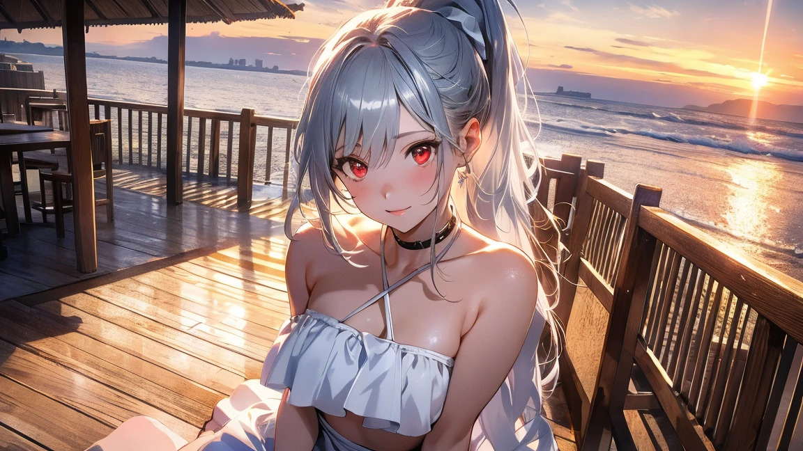 high quality,8K quality,High resolution,(muste piece:1.3), 23 year old woman, (short bob hair:1.2,wet bright blue hair:1.3,big blue eyes),(lie down in a warm hot spring，vaporと静けさに囲まれて，She closed her eyes:1.1，Feels good,Enjoy the healing hot springs),(White tiny micro bikini,super high leg,choker),(full of sweat:1.3),open-air bath,steam,vapor,background(Fuji Mountain:1.3, sunrise:1.3),Akanawa,(rope bondage),(Shibari:1.6), (chest bondage:1.5), snow scene,(Bold pose with legs spread,dynamic pose:1.2),(Nipples visible through clothing),(genitals visible through clothing),(Butt visible through clothes),slender abs:1.2,(young skinny gravure idol, sophisticated gravure idol),(detailed perfect face),normal hand,normal finger,normal foot,(cameltoe, camel toe)