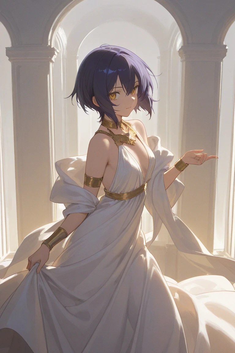 NSFW,masterpiece, Highest quality, Ultra-high resolution,Photon Mapping,Best Shadow,Portraiture,Beauty Details,Ultra high definition,Long purple hair,Blunt bangs,Medium chest,city,Chinatown,Downtown,See through, Short dress, Low Cut:2, hair ornaments, Earrings, necklace, Portraiture, Silver Dress:2, View your viewers,alone,Professional Light, Expressionless,Unchanging face,Detailed skin,Holding the baby,,Possess a ,A pair of girls and children