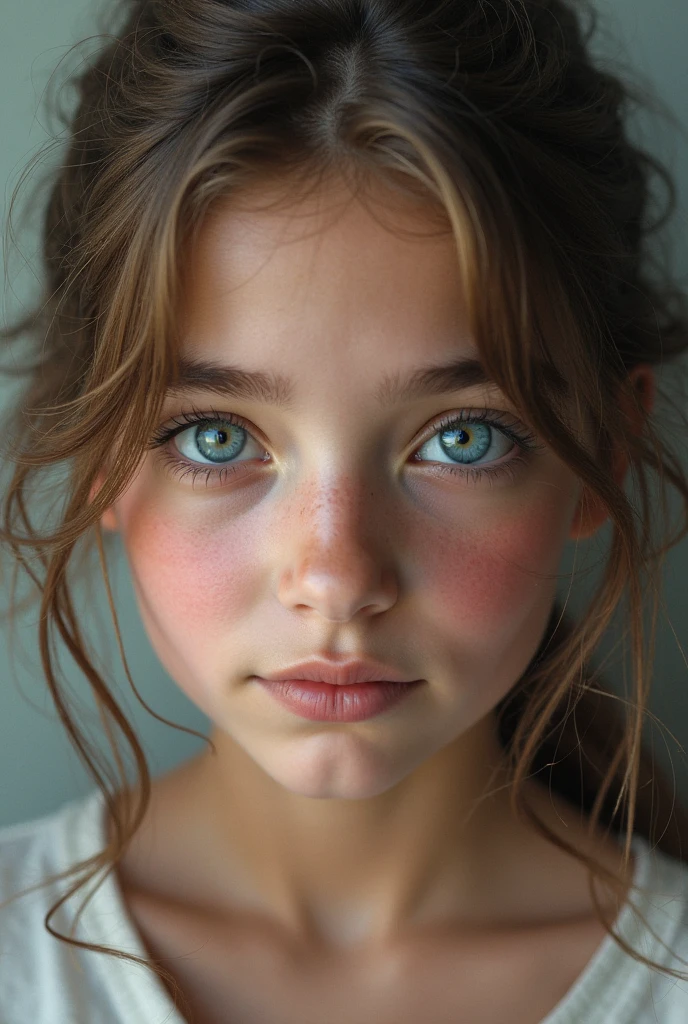 8k, highest quality, masterpiece, ultra high resolution, (realism: 1.4), original photo, (realistic skin texture: 1.3), (film grain: 1.3), (Selfie angle), 1 girl, pink clothes, Sapphire eyes and beautiful facial details, masterpiece, highest quality, close, 上半身用のhighest qualityの懸垂