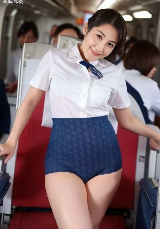 (masterpiece:1.3), (Highest quality:1.3), 8K, 超High resolution, 複雑なdetailedな, 非常にdetailedな, detailedな背景, Depth of written boundary, 超High resolution, RAW Photos, Sharp focus, perspective, (8K, Highest quality, masterpiece: 1.2), (Realistic, Realistic: 1.5), Beautiful Japanese woman, 25 years old, (((Thin thighs))), detailed: (非常にdetailedな: 1.3), (((stewardess costume))), (High resolution: 1.1), (((Airplane Passenger Passenger Passenger))), ((From below:1.45)), ahegao, ((Perfect beauty)), ((See-through lace underwear)), ((Camel Toe)), (((Hairstyle is a chignon))), ((((Leg spread)))), Watery eyes, (((Hair is up))), Wet tongue、