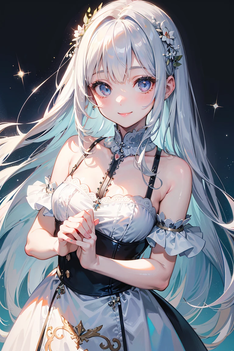 Silver Hair　Magical girl　Tattered