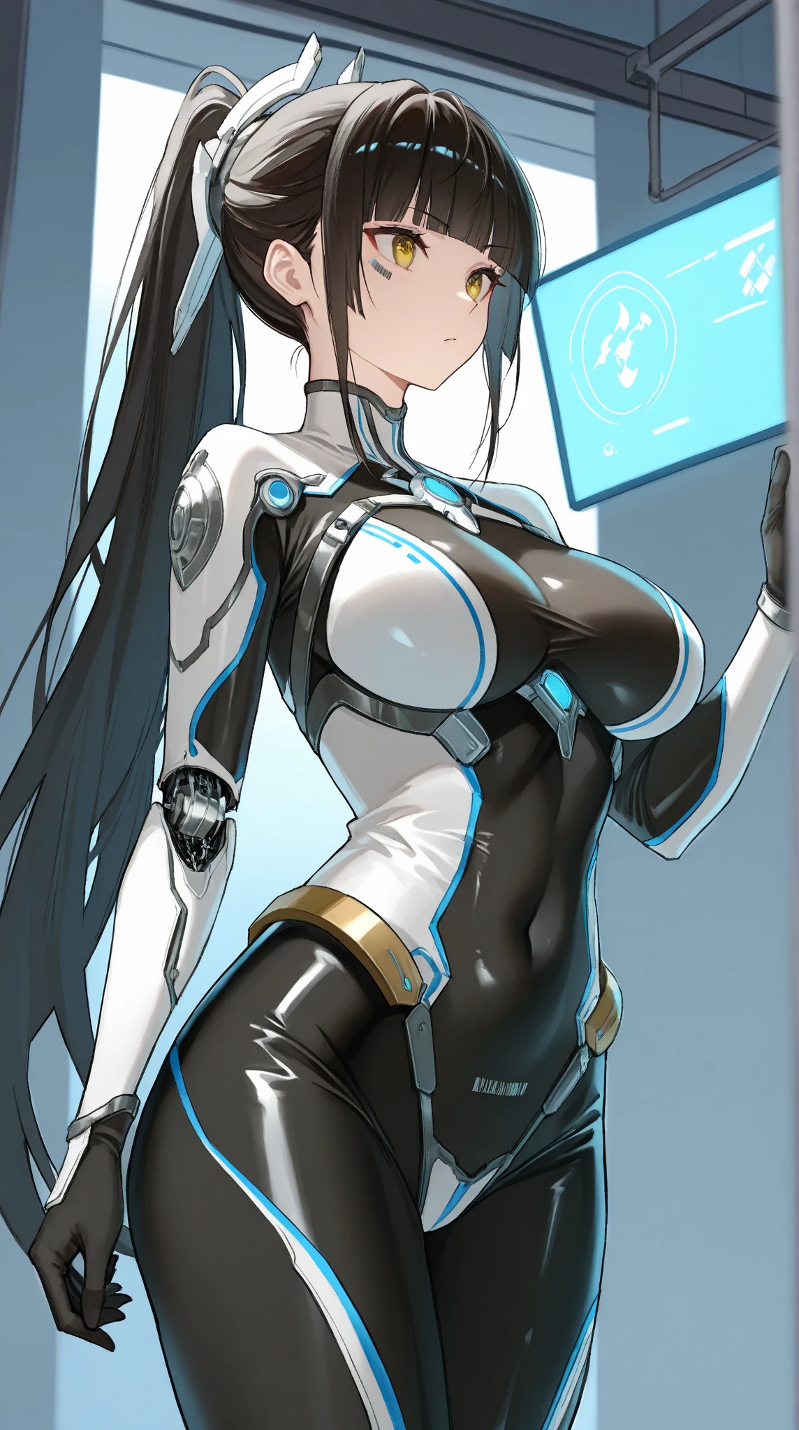 ((Best quality)), ((masterpiece)), (highly detailed:1.3), 3D,rfktr_technotrex, beautiful cyberpunk woman with voluminous hair,(wearing head-mounted display that is chunky and hi-tech:1.2),hacking a computer terminal,computer servers, LCD screens, fibre optic cables, corporate logos,HDR (High Dynamic Range),Ray Tracing,NVIDIA RTX,Super-Resolution,Unreal 5,Subsurface scattering,PBR Texturing,Post-processing,Anisotropic Filtering,Depth-of-field,Maximum clarity and sharpness,Multi-layered textures,Albedo and Specular maps,Surface shading,Accurate simulation of light-material interaction,Perfect proportions,Octane Render,Two-tone lighting,Low ISO,White balance,Rule of thirds,Wide aperature,8K RAW,Efficient Sub-Pixel,sub-pixel convolution,luminescent particles,light scattering,Tyndall effect