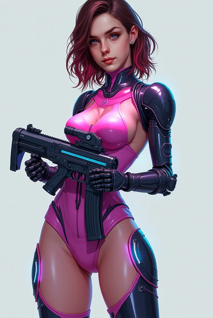 movie scene, a masterpiece (((apocalyptic pink ranger girl))), wearing alternate top, slender body with large breasts, breasts down, firm breasts, walking with a giant destroyed robot behind, full body, Kim Jung gi, freedom, soul, digital illustration, sci-fi, perfect anatomy whole body, centered, approaching perfection, dynamic, highly detailed, watercolor painting, art station, conceptual art,  smooth, sharp focus, illustration, art by Carne Griffiths and Wadim Kashin, unique, award-winning, masterpiece