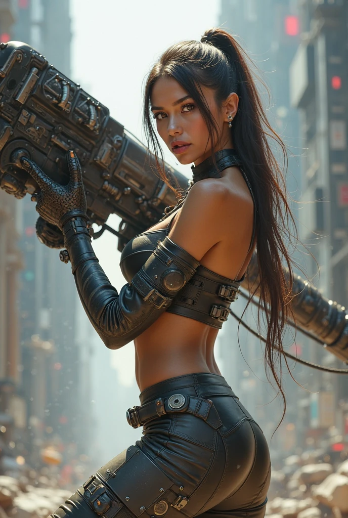 ((Extremely delicate and beautiful girl)), huge boobs 1.5 , (dynamic pose), (((bare lower body))), (naked)3.0, (crotch is visible)3.0 ,open legs, (random hair hair 4.0 ), (Highly detailed photorealistic CG illustration), cinematic lighting, extremadamente detallado,vistoso,higher detail, NSFW bikini, dynamic pose : 1.1