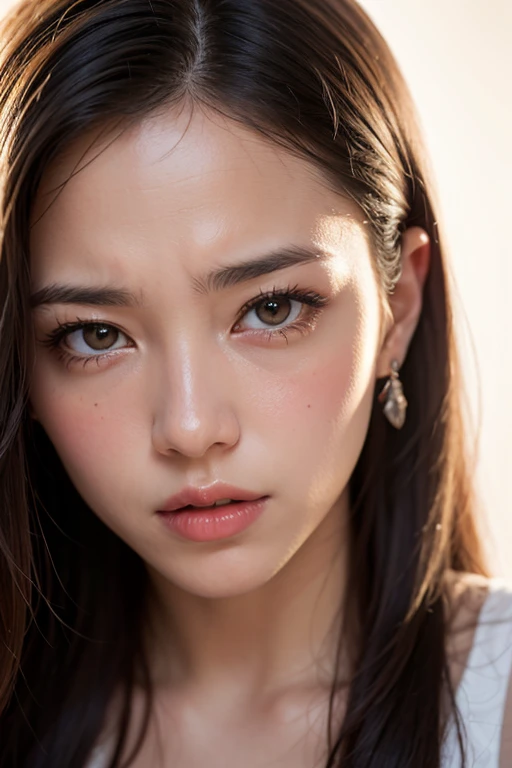 ((((highest quality))))、(((Ultra-precision CG16K wallpaper)))、(((masterpiece)))、(((Super detailed)))、(((super extreme details)))、1people's women、mature woman、24 year old woman、((Japanese face))、((very beautiful face))、((Herin:1.5))、((straight twin tail hair:1.2、blunt bangs))、(shiny brown hair)、beautiful delicate eyes、brown eyes、raised eyebrows、high nose、small nostrils、small mouth、seductive lips、beautiful breasts、((C cup size breasts))、cleavage、plump body、(Chubby body type)、perfect proportions、perfect anatomy、perfect composition、beautiful detailed shading、beautiful natural lighting、beautiful detail glow、Depth of the bounds written、(((High chroma)))、(((real:1.9)))、((vivid:1.5))、((edge:1.6))、((beautiful skin))、((skin texture))、((Realistic skin feel))、(((cowboy shot、Thigh:1.5)))、((overhead view:1.8))、((Surprised face with open mouth:1.6))、(Eyes looking at me:1.5)、(((blush、sexly、pleasure、trance:1.8)))、Daytime bedroom、bright sunshine、Natural light、(((A woman is tied to a sex machine:1.8)))、(Spread leg supine pose:1.5)、(((white lace bikini lingerie clothing:1.6)))、((hair band、earrings、wearing necklace:1.3))、((women tied up with ropes、Bondage:1.6))、((Inserting an object:1.6))、