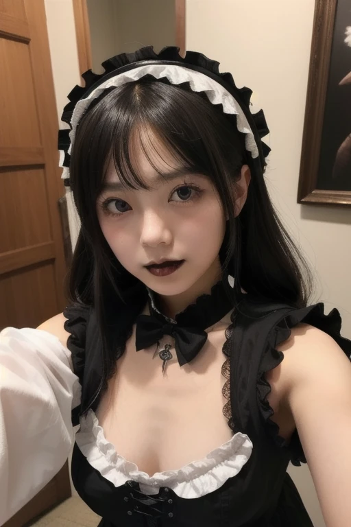 devastated Asian woman in a black and white dress posing for a photo, Sakimichan, Ulzzang, linda empregada, coreana, lalisa manobal, linda mulher sul-coreana, Jinyoung Shin, adorable and pale korean face, Lalisa Manoban do Blackpink, trends on cgstation, Linda jovem coreana, ruan fofo vtuber