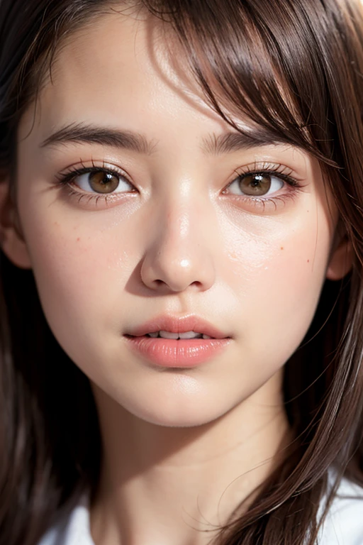 masterpiece, highest quality, Raw foto, photorealistic, smile, beautiful girl, cute, Hair up, Depth of the bounds written, High resolution, Super detailed, details, highly detailed eyes and face, mesmerizing black eyes, Realistic pupils, sharp focus, Cinematic lighting, cowboy shot, face on camera, half body photo