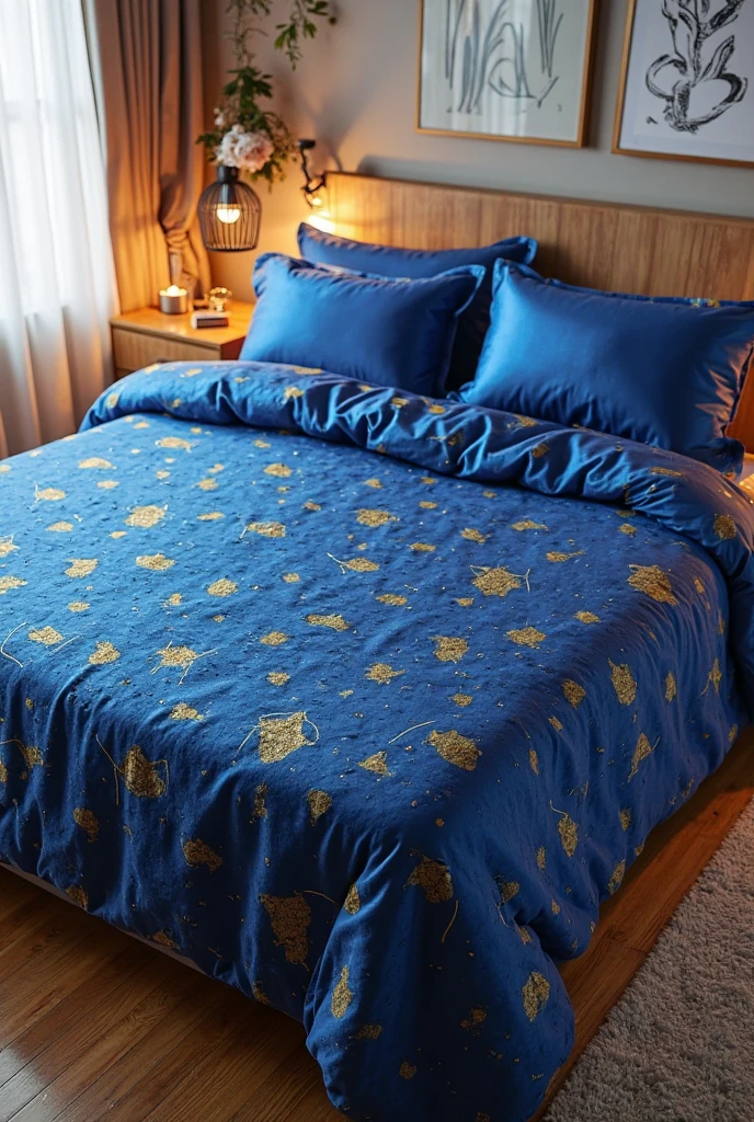 Create an image for a double bed bedspread from Netflix series 
