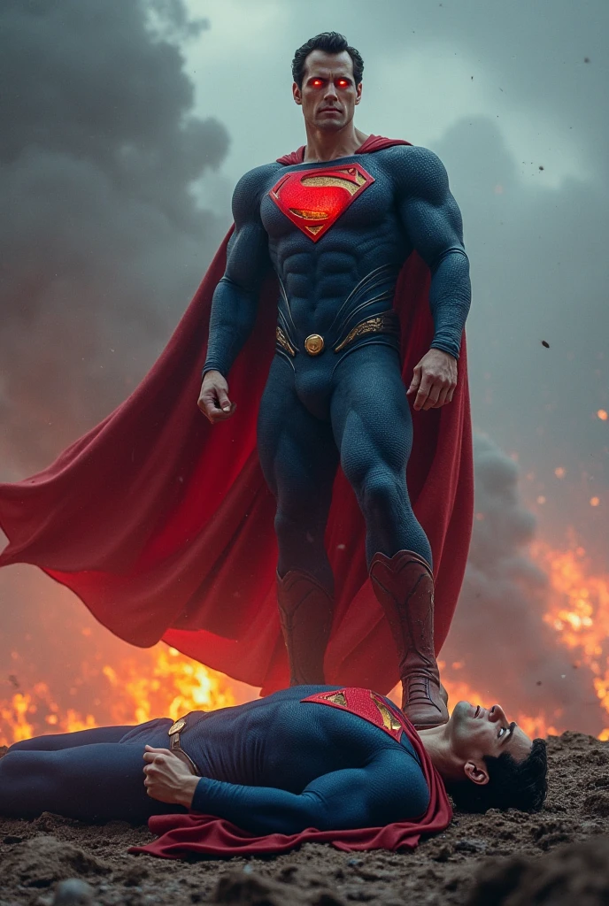 Evil damage Superman killed wonder girl in Metropolis