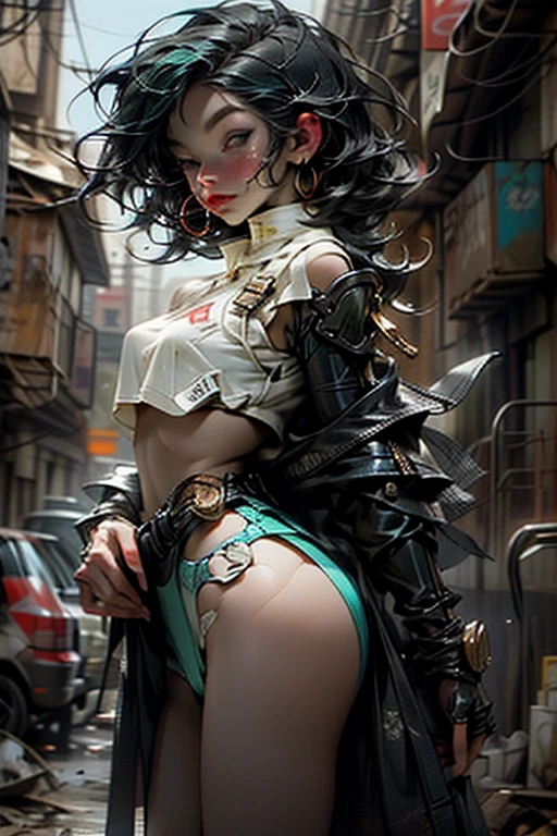 Female Body Definition Thigh Cybernetic Body Parts、Short underwear、As it was born without a single thread、ＮＯbura、ＮＯpantiy、Popping nipples、