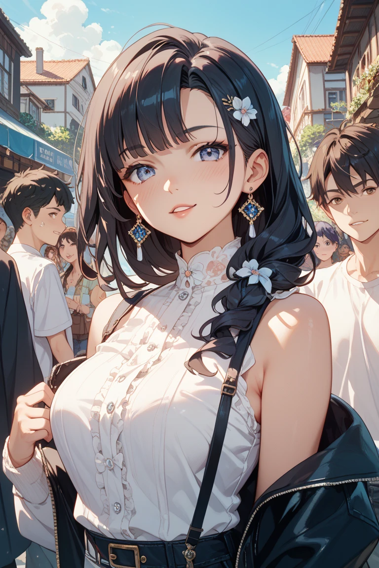 color pencil , ((((highest quality)))), (((Ultra-precision CG 16K))), (((masterpiece))), (((Very detailed))), (((Extremely detailed))), (((Black outline:1.3, Written boundary depth:1.3 , Written soft outline))), Blur, Bokeh, Maximum clarity and sharpness,Multilayer Texture, Surface Shading, Cinematic lighting, Beautiful details sparkle ,Perfect Proportions, Limited to one woman, BREAK accurate, Anatomically correct, Highly detailed face and skin texture, drawn in detail, Highly detailed facial and skin texture, Detailed eyes, beautiful hair, Beautiful Japanese Idol face, Beautiful and beautiful eyes, Beautiful body, Beautiful breasts, Beautiful thighs, Beautiful legs, Beautiful fingers, (Beautiful views) , skinny body, ((Beautiful Skin)), ((Skin Texture)) BREAK breast enlarged, large Breasts, perky breast, (blush, smiling:1.3, brown eyes, pink cheek, Double eyelids, Thin eyebrows, narrow eyes:1.3, Natural cheeks, Glossy skin, Fair skin:1.2, (Glossy lips:1.4, shiny lips: 1.4 ), high school student, Attractive adult woman ) , Long-Hair:1.3, straight-Hair:1.3, Hair Intake, Inner hair color, [(gradient hair from navy to yellow:1.4):0.4], BREAK (spring-casual, wearing see-through outer-outfit) , nail art, necklace, Bridal Ring, wearing a watch BREAK (Sitting on the floor holding your knees,  from front, from below, bust up, closeup breast ,plaster figure , sculpture , statue)