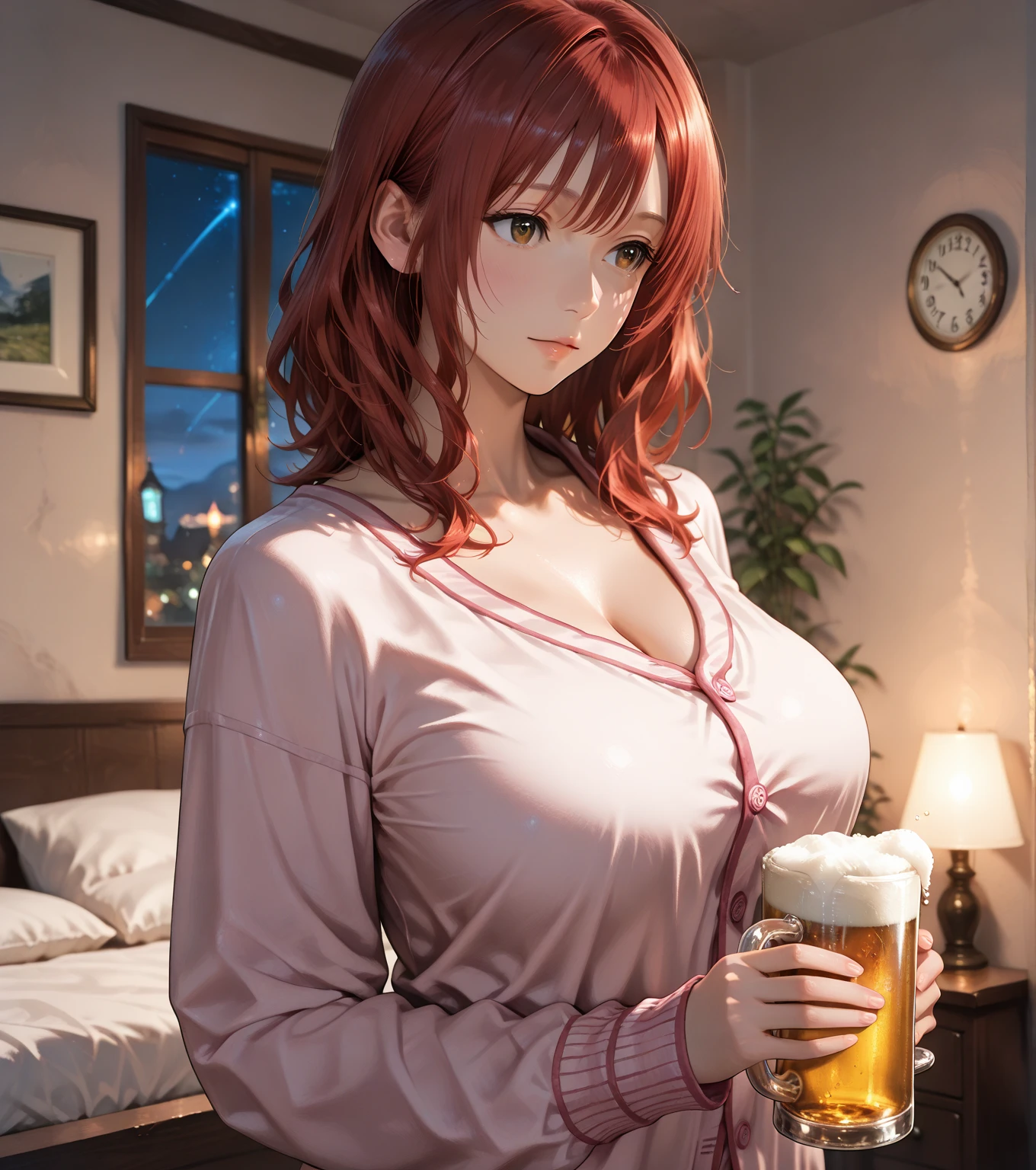 (tmasterpiece), (Best quality at best), (A high resolution), (Beautiful eyes and face), (perfect women figure), realist, Glowing and radiant skin, Extremely detailed eyes and face, (highdetailskin:1.2), (beautidful eyes:1.2), SFW, (Huge cleavage:1 4,),
1 busty girl, only, navel, upper legs, Eternal, arms greeting audience, The gap between the thighs, ((The face is red)), They're smiling, close your mouth, Open lips, looking at viewert, kasumi , perspired, drops of sweat, pullover, wet, Elongated, long whitr hair, Loose hair, Mini 比基尼 on top of bed, is a perfect face, cosmetics, perfect eyes, tmasterpiece, Open lips, The face is red, Glowing and radiant skin, drunk face, demonic smile, Drenched, super huge breasts,比基尼,beverage,fruit,moon,stocks,orange juice,fruit,drinks
