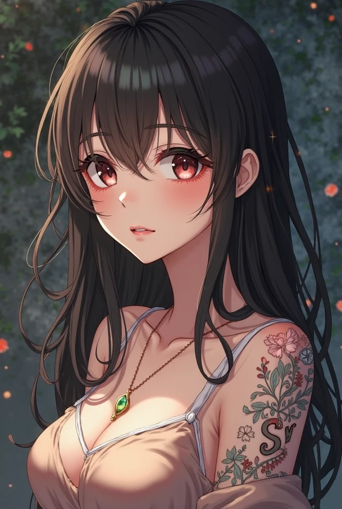 Tattoo of bright red roses