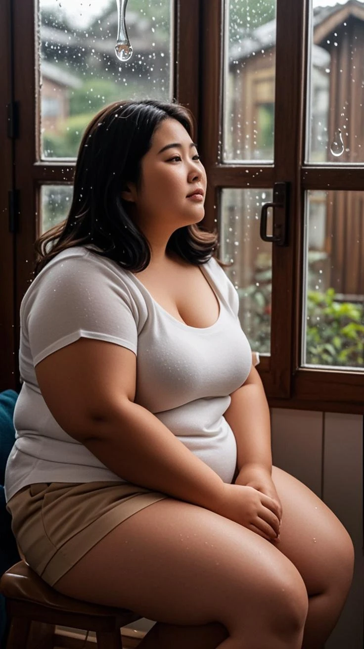 Hu Tao Gorda, brazos obesos, estomago obeso, piernas obesa, papada, gran pansa, Fat motionless, morbidly obese, mala salud, poor anatomy, gota, super gross proportions, grasa, lonjas, mal cuerpo, obesidad moribida mujer