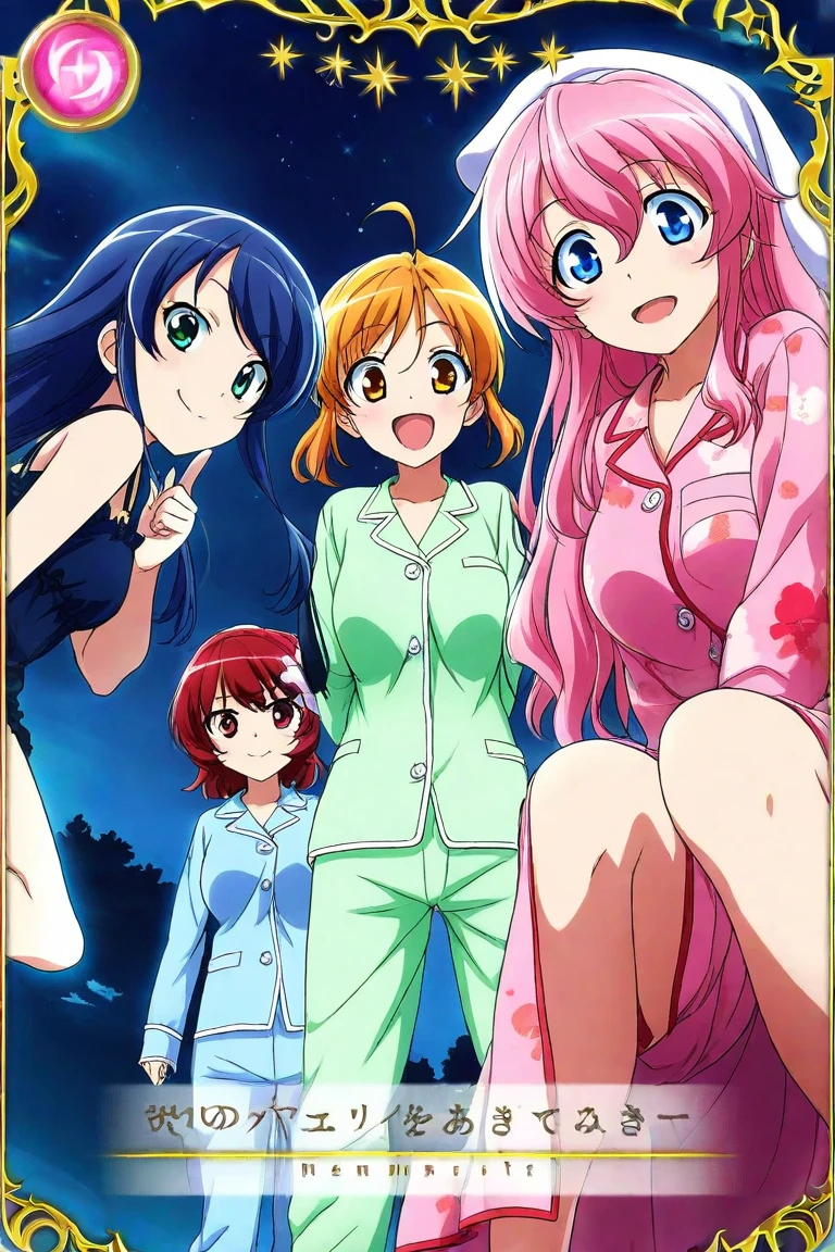 3girls, akashi kaoru,nogami aoi,sannomiya shiho 8k, masterpiece, absurdres, anime,(completely nude:1.2),flat chest,