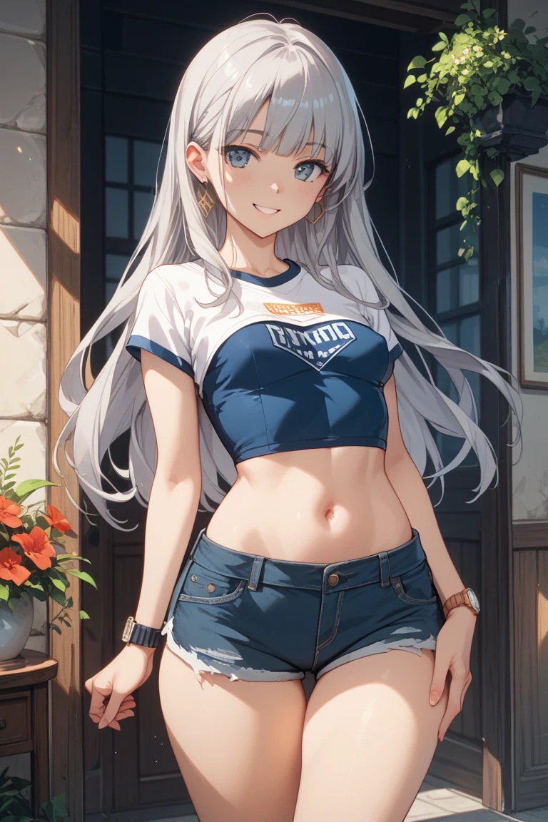 1 girl, , Solitary, , Black_shorts, Nipple Play_,Red_Eye, shorts, Felling, White_hair, Double tail, RedEye Mirror, hair_decorate, fail, fail_, Blushed, curtain, sit, Sweating, Dutch Cape_angle, indoors, fail_Nipple Play_, simple_Shoulders, band_Clip Slip, By Bangs, Deactivate_beak, star_(Symbolism), _top, short_shorts, star_hair_decorate, windows, V-shape_Eyebrows are very, clavicle, Fuzzy, Large target_, _Clip Slip, Ahog, dolphin_shorts, Play_Nipple Plays, Fuzzy_background, Jewelry, Side lock, White__top, Changes through, shirt, short_Double tail, White_shirt,