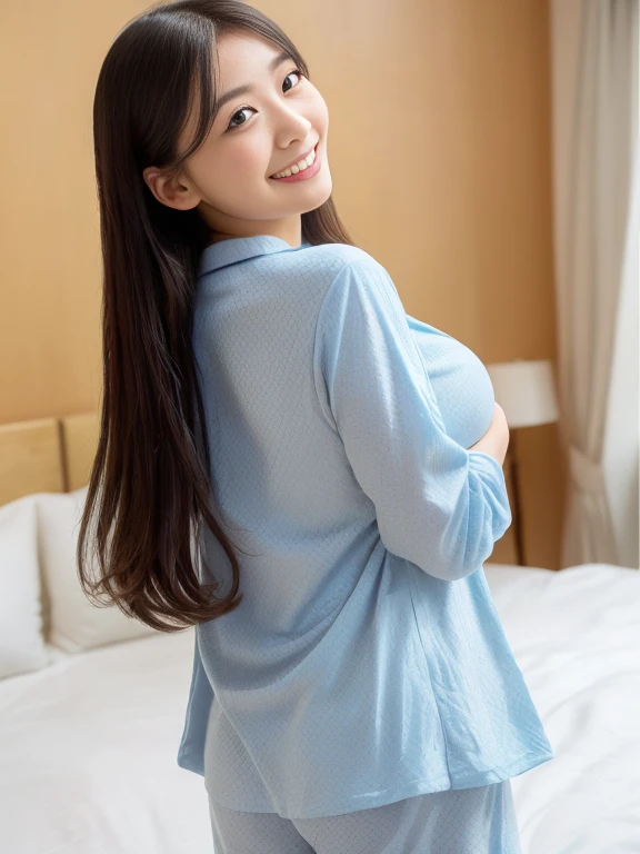 Highest quality,8K,High resolution、Mystical Eyes、fat、Very fat、I have a protruding belly、Fair skin、Mysterious Beauty、sexy、D Cup、smile、Blur the background、alone、Shiny Hair、Plump、Indian、A loose oversized T-shirt、Pompadour、Has bangs、Bangs fall on the forehead、Showing off genitals、Sleep in bed、Spreading legs、View from above、M-shaped legs、Masturbating、Masturbation、I feel、excited、
